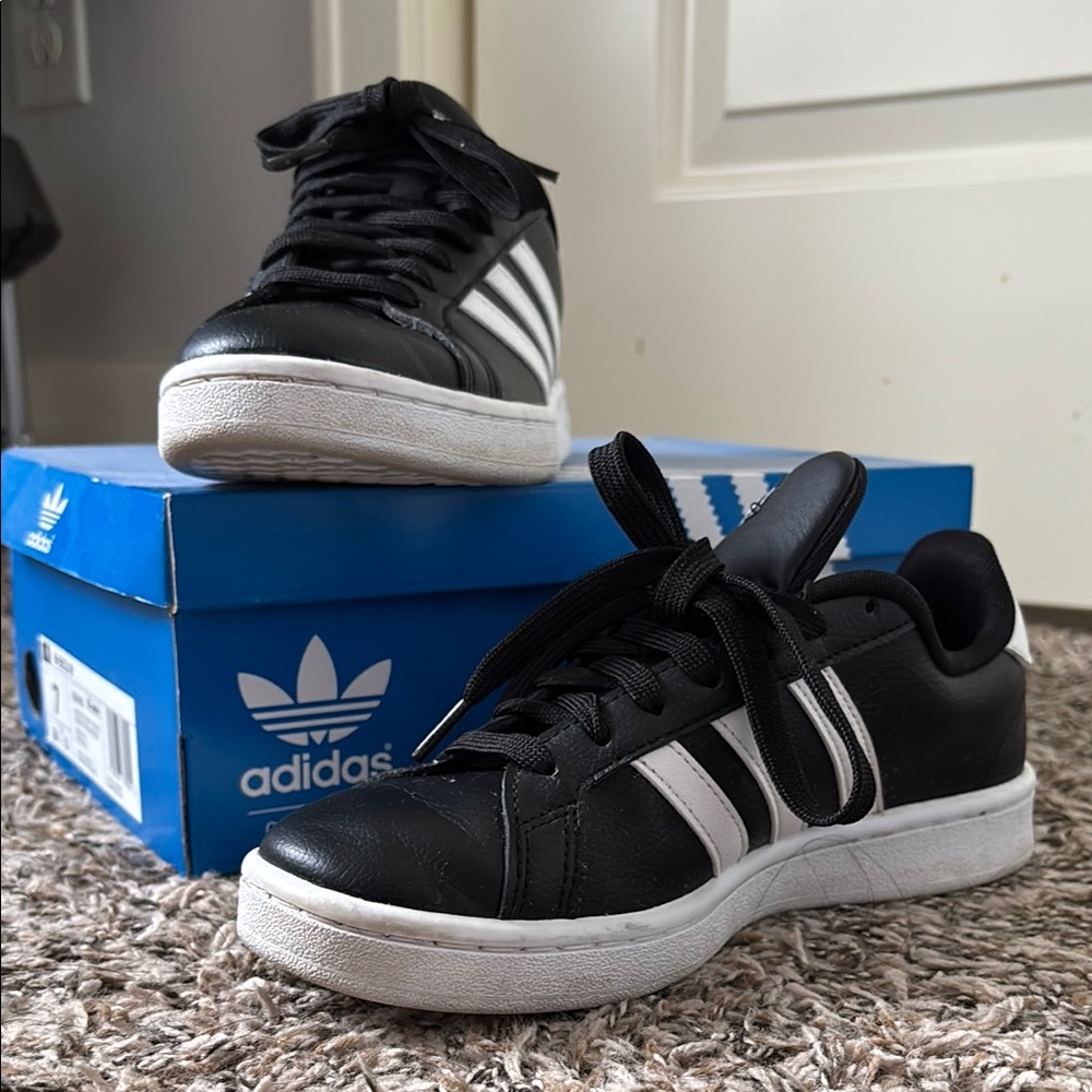 Adidas Black and White Sneakers